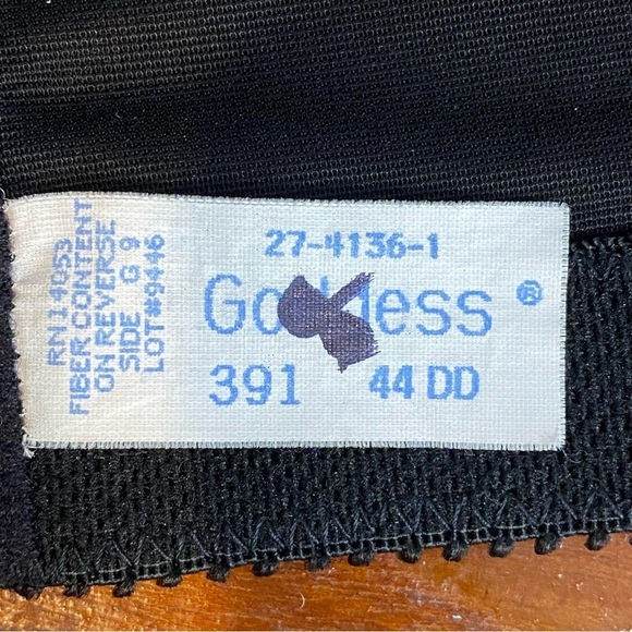 GODDESS Women's Plus Size 44DD Black Adelaide Underwire Strapless Bra - Picture 8 of 8